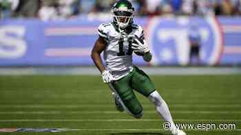 Jets first-round WR Cooper injures ankle in NFL debut