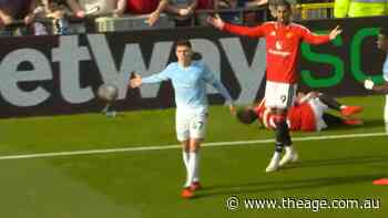 Foden sent off for lashing out