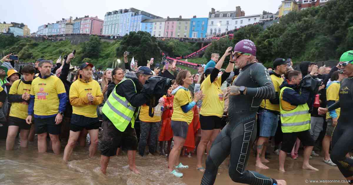 16 of the best photos as thousands battle the elements for Ironman Wales 2026