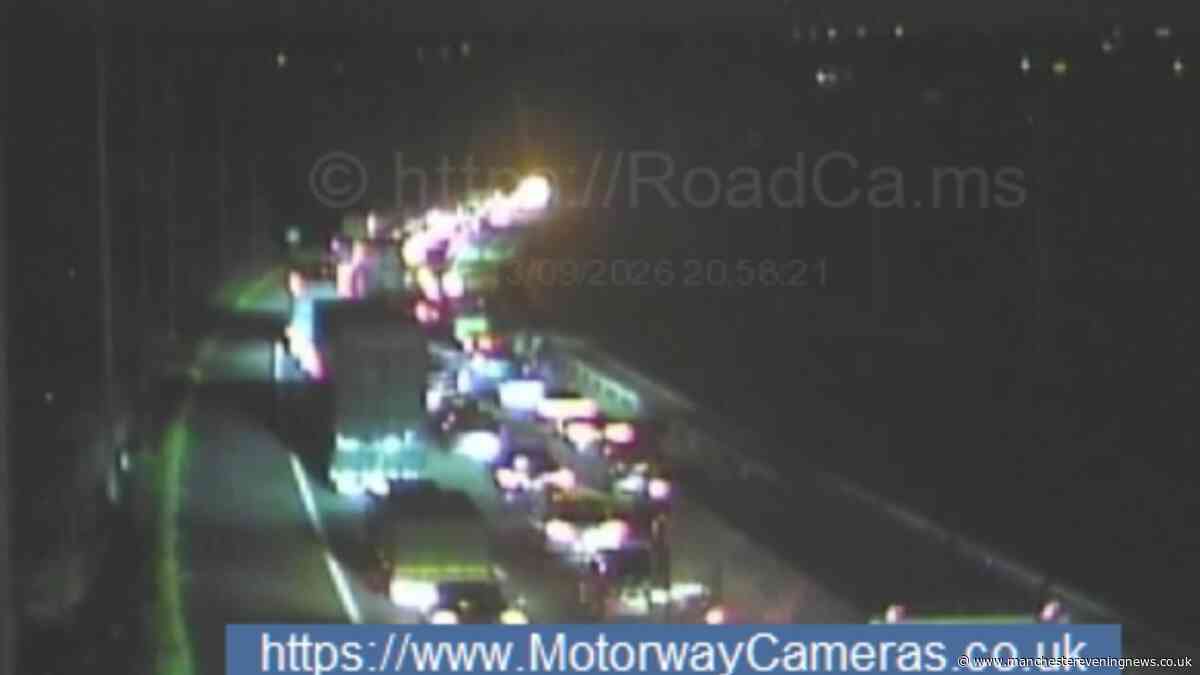 M6 incident LIVE as all traffic held on motorway near Wigan - latest updates
