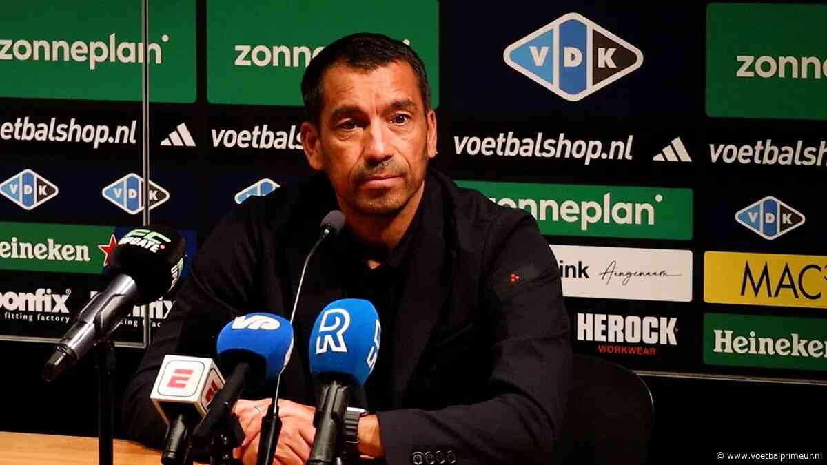 Van Bronckhorst ziet Feyenoord 'plafond' aantikken: 'Het is heel moeilijk'