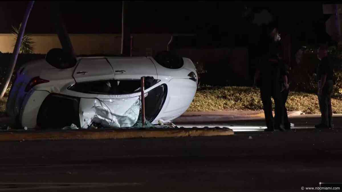 Motorcyclist, child, killed in overnight crash in Deerfield Beach, BSO says
