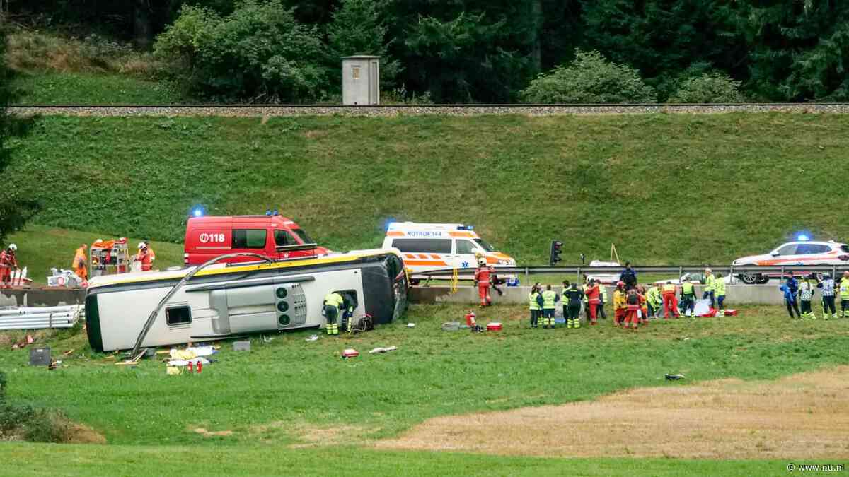 Vier passagiers ongeluk Zwitserland zondag teruggekeerd, minder dan verwacht