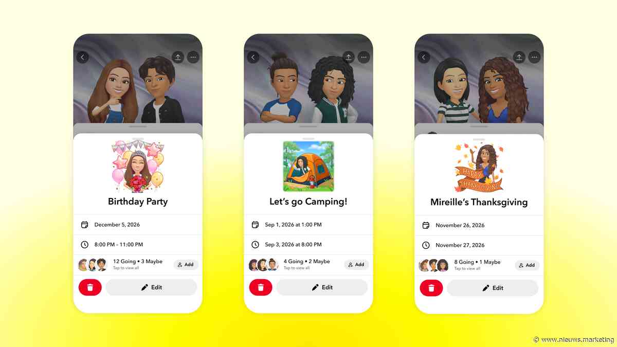 Snapchat Plans: plan makkelijker een afspraak in met vrienden
