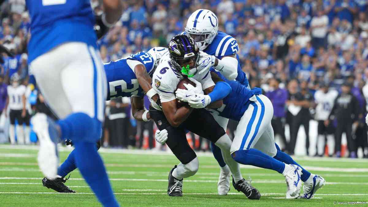 Ravens' WR group takes hit as Flowers, Lane exit victory with injuries