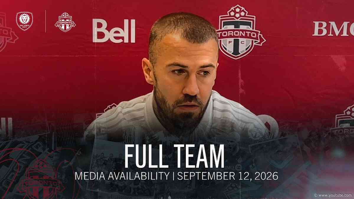 POSTGAME SOUND | Toronto FC Full Media Availability - September 12, 2026
