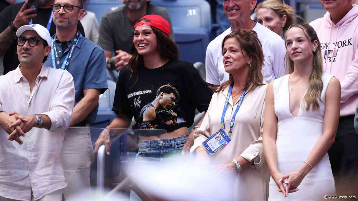 Rodman goes from soccer game to US Open final to watch Shelton