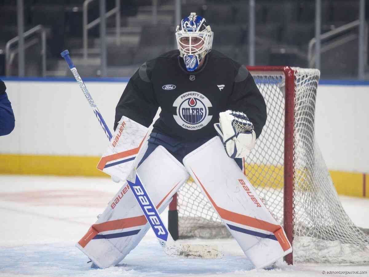 Oilers goalie Jonsson looking to carve out room in crowded crease of prospects