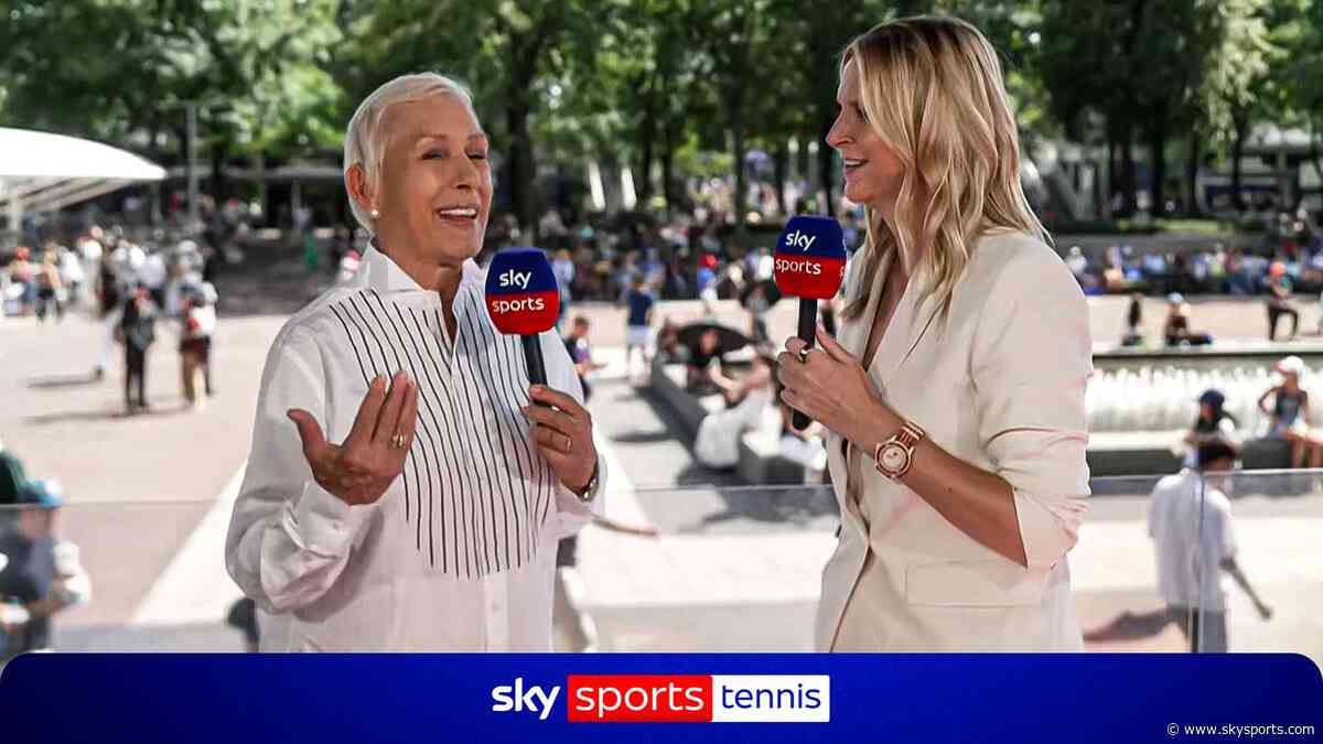 Martina Navratilova answers questions from the British fans