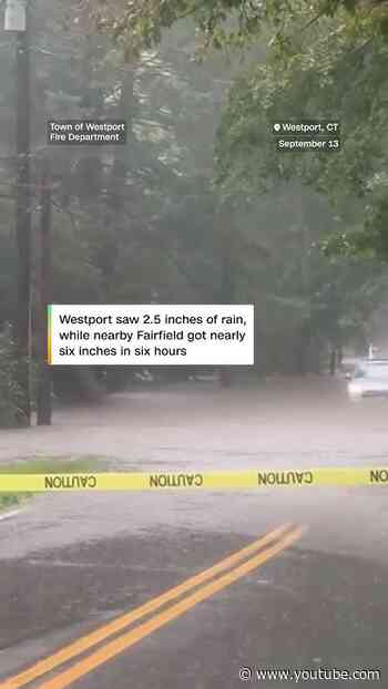 Flash flooding leaves motorists stranded in Connecticut