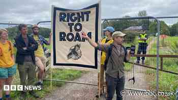 Mass trespass staged in PM Andy Burnham's constituency