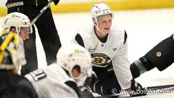 James Hagens is ready to make a push for a Bruins roster spot during camp