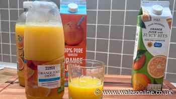 I tried orange juice from four supermarkets - my favourite was better than M&S