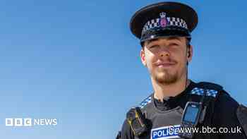 Officer saves drowning man in 'pure chance' rescue