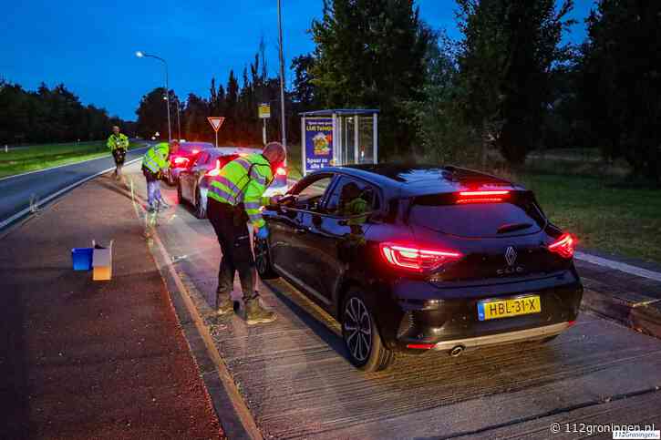 Politie controleerde verkeer bij Midwolde, twee bestuurders aangehouden