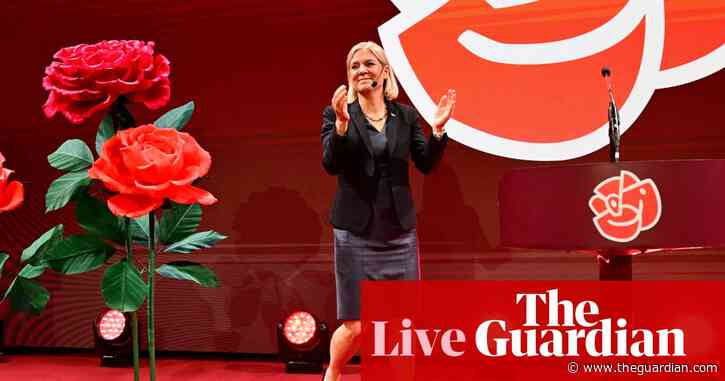 Centre-left bloc leads Swedish elections – as it happened