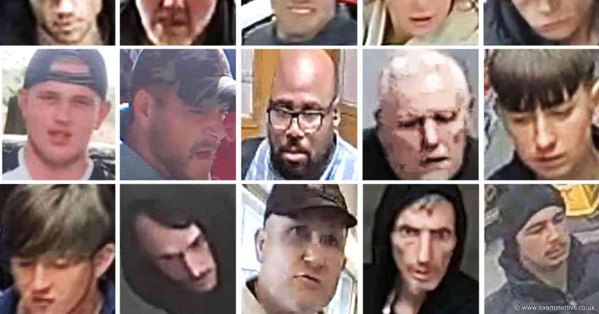 The 20 people caught on camera this week who the police want a word with