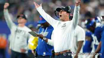Giants' John Harbaugh reign starts with statement win over bitter-rival Cowboys... thanks to Ravens defectors
