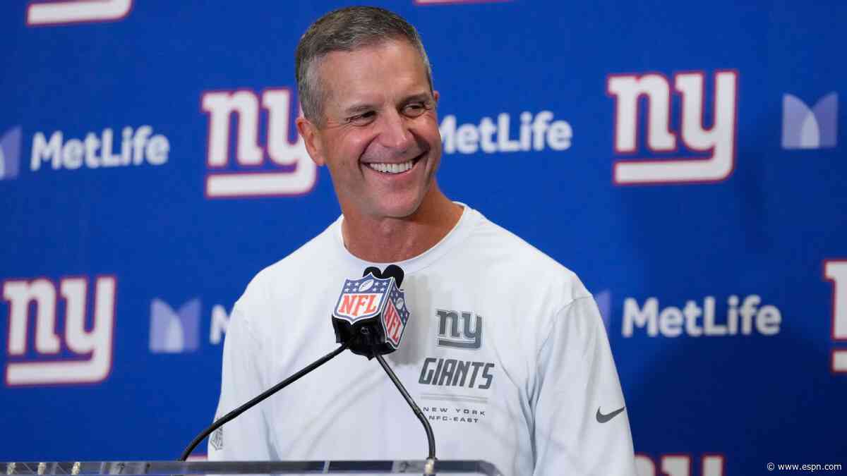 Harbaugh: Giants' victory vs. Cowboys in debut ranks as No. 1 win right now