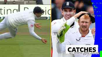 Diving duo - Lawrence and Cox produce brilliant catches for England
