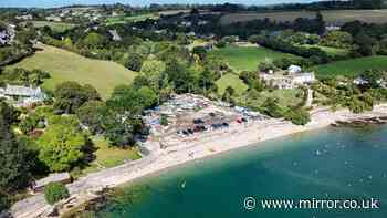 'Millionaire's Row' neighbours furious after serene £3million beach put up for sale in Cornwall