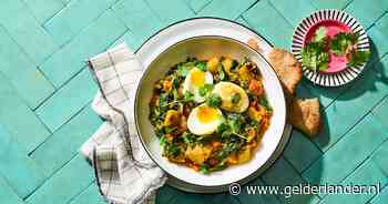 Wat Eten We Vandaag: Eiercurry met spinazie en naan