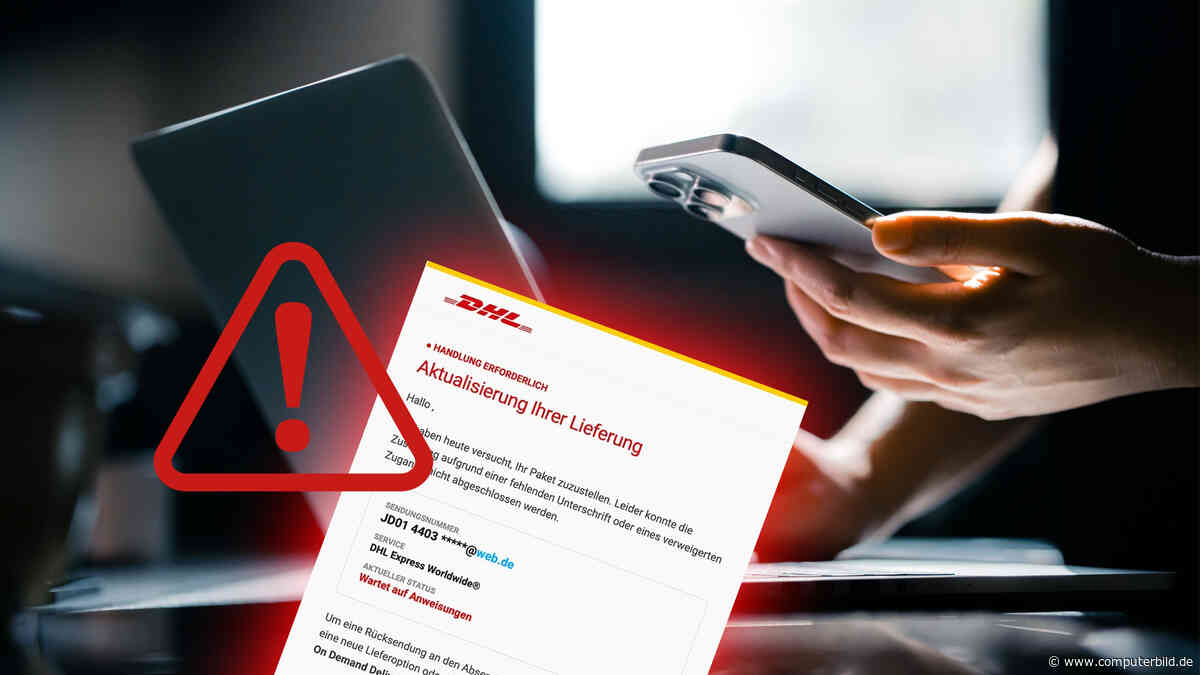 DHL-Phishing mit Gebühren-Drohung