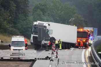 Langer Stau nach Lkw-Unfall auf der A 4 bei Chemnitz