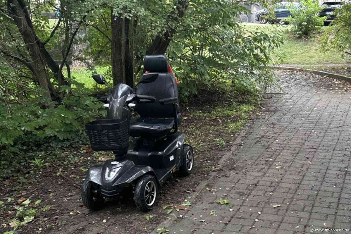 Herrenloser Elektro-Fahrstuhl in Zwickau gibt Rätsel auf
