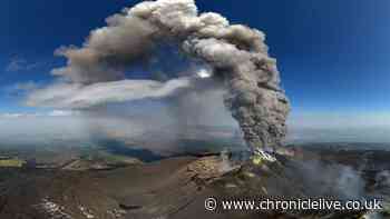 Chaos as volcano erupts at holiday hotspot cancelling flights