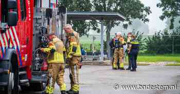 Brandweer dicht lek in pomphuis in Hoeven, druk van belangrijke oliepijpleiding af gehaald