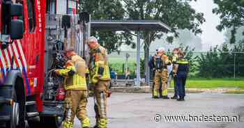 Brandweer dicht lek in pomphuis in Hoeven, druk van belangrijke oliepijpleiding afgehaald