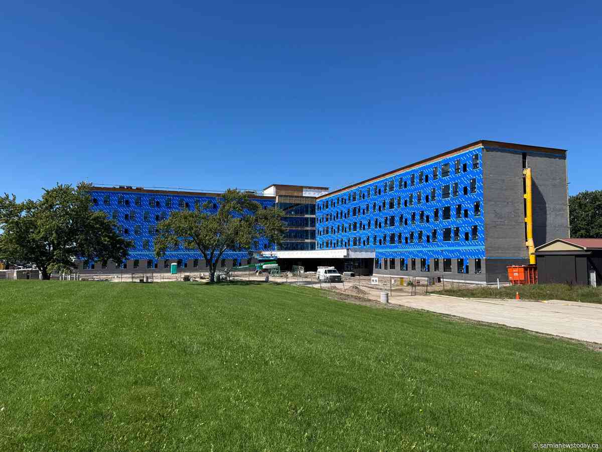 Construction moves indoors as Lambton College residence reaches key watertight phase
