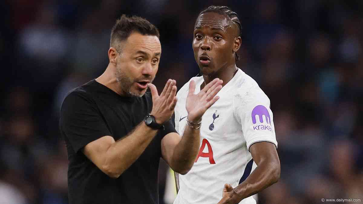 Expert lip reader reveals what Roberto De Zerbi angrily told Mathys Tel after Tottenham's drab 0-0 draw against Everton - as goal drought rumbles on after £320m spend