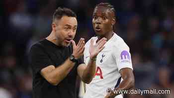 Expert lip reader reveals what Roberto De Zerbi angrily told Mathys Tel after Tottenham's drab 0-0 draw against Everton - as goal drought rumbles on after £320m spend