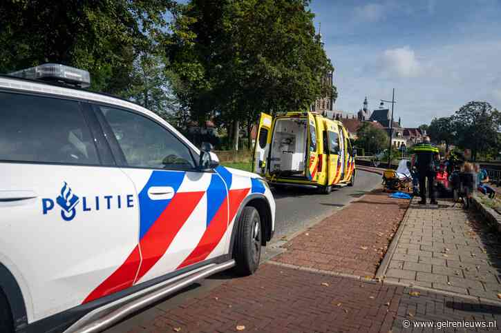 Vrouw gewond na val met fiets