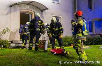 FW-MK: Brennender Trockner in Mehrfamilienhaus