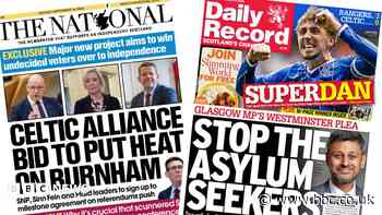 Scotland's papers: Celtic alliance indyref push and Glasgow asylum plea