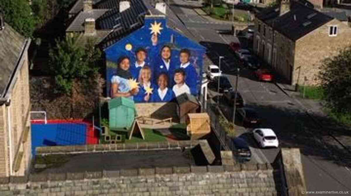 Huge mural at Huddersfield school celebrating 'kind and resilient' pupils