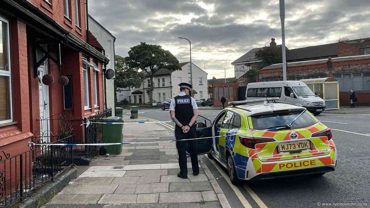 Blood on the pavement as man, 24, stabbed in Wallasey house