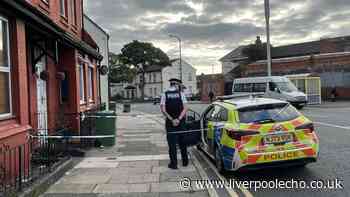 Blood on the pavement as man, 24, stabbed in Wallasey house