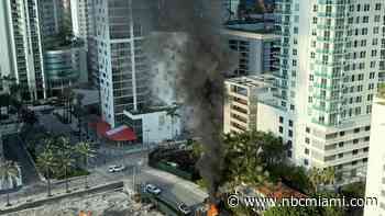 Crane collapse in Brickell causes road closures, police say
