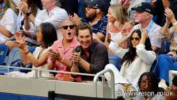 Matthew McConaughey, Woody Harrelson and more lead celebrity sightings at the 2026 US Open