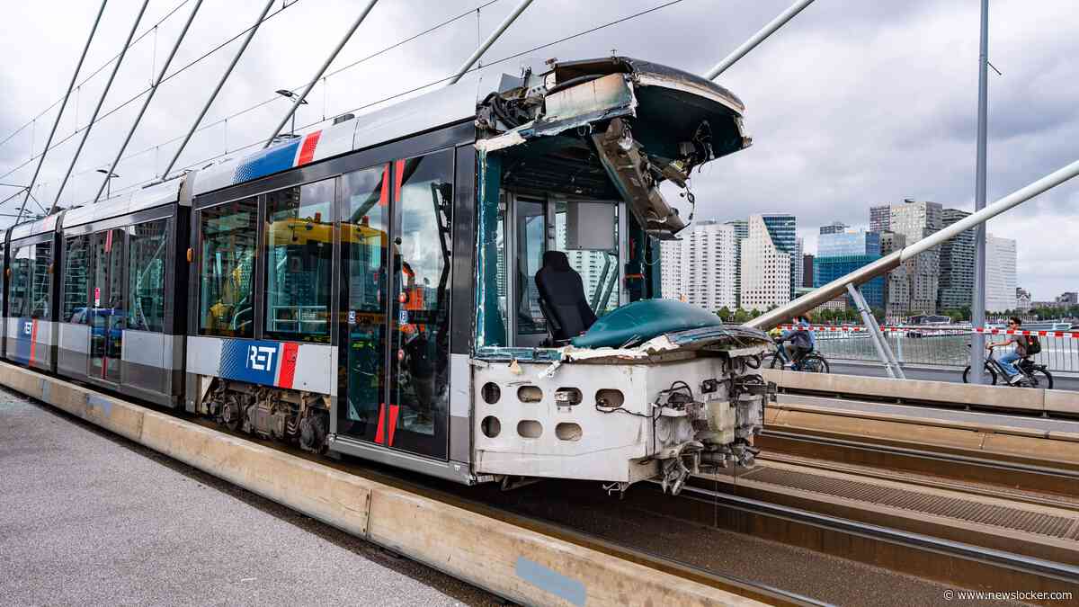 Geen nader onderzoek OVV naar trambotsing Erasmusbrug Rotterdam