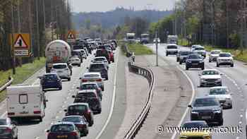 Fiat 500 spotted driving wrong way down A55 as concerned motorists call police