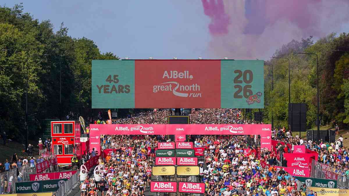Two men die during Great North Run 2026 after collapsing, organisers confirm