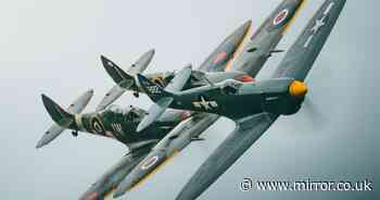 Iconic Spitfires honoured at Duxford airshow to mark 90-year milestone