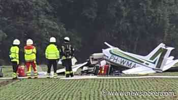 Eerste beelden: drie doden na crash Nederlands vliegtuig in Duitsland