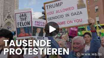 „Trump muss raus“ – Massenproteste in Dublin gegen Irlandbesuch des US-Präsidenten