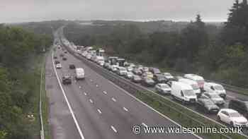 M4 was blocked as police incident causes delays